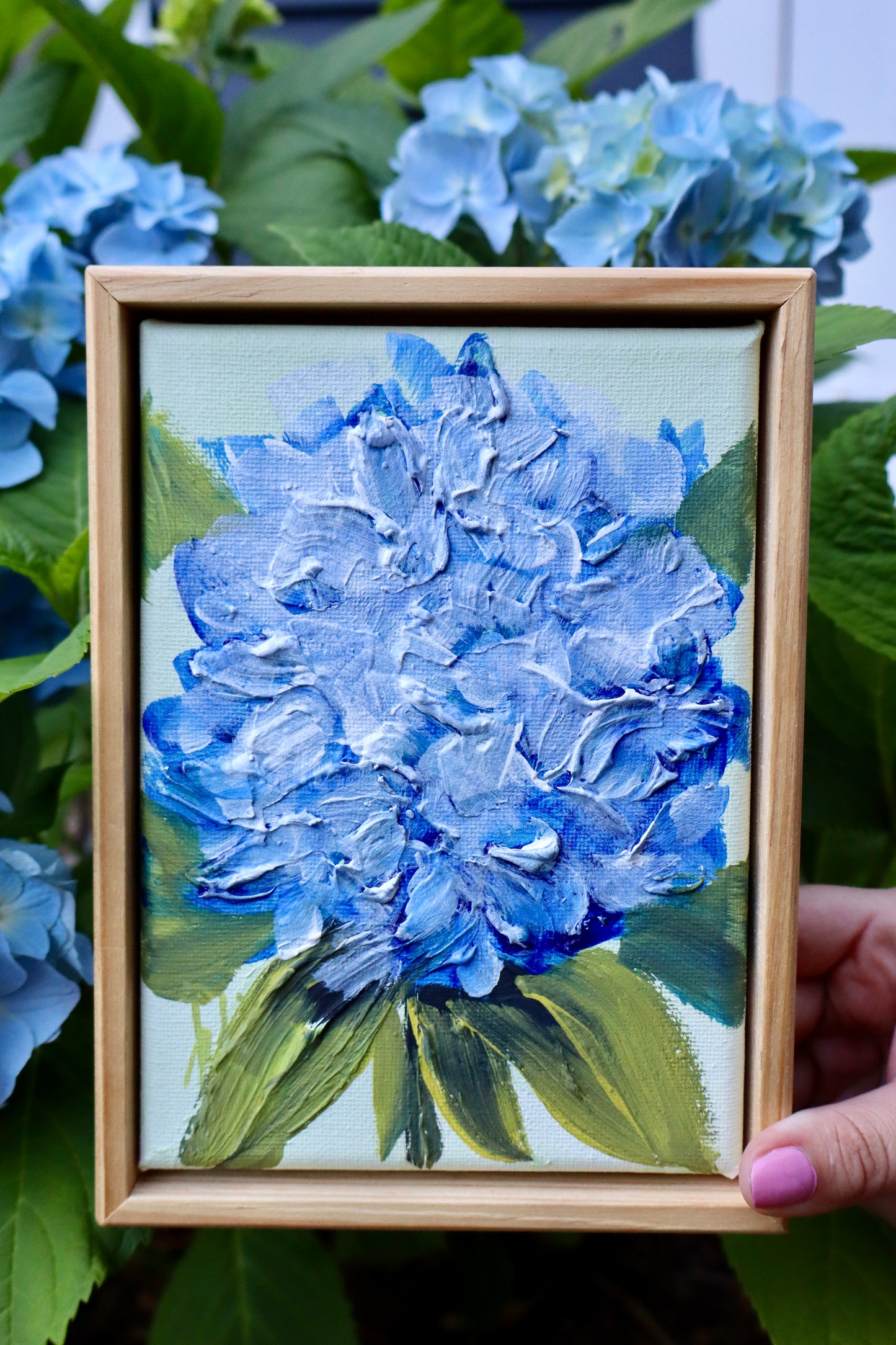 Hydrangea - Textured Floral Wall Art