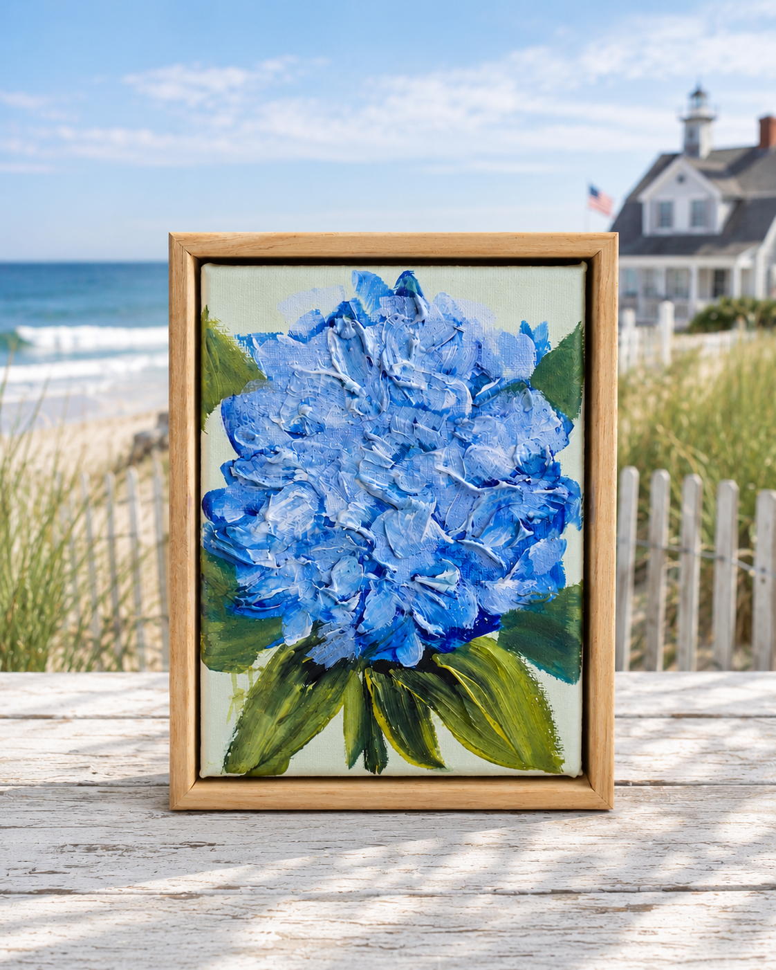 Hydrangea - Textured Floral Wall Art