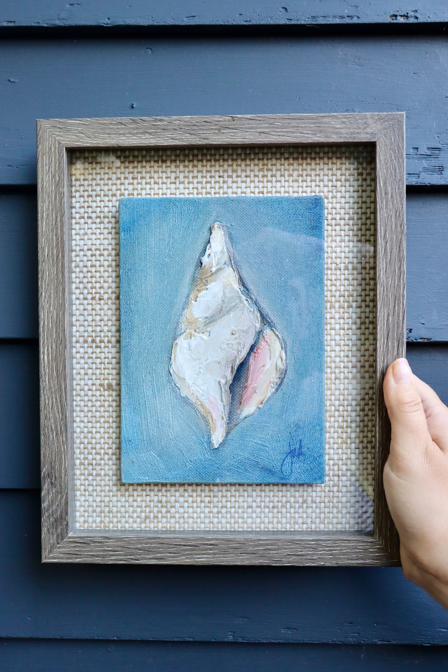 Coastal Shell Art | Dimensional Seashell Painting