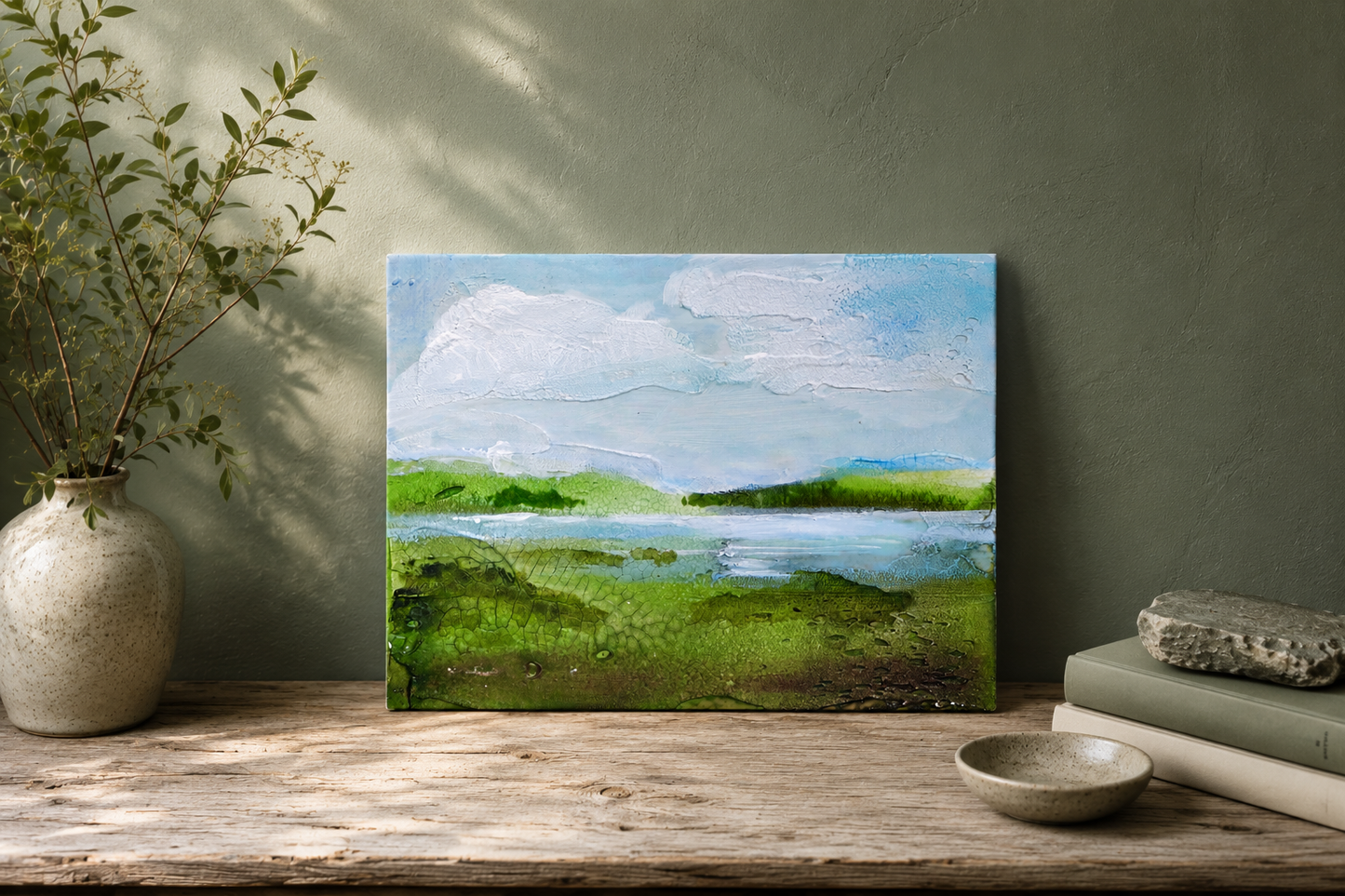 Original Ring of Kerry Landscape | Mixed Media Wood Panel