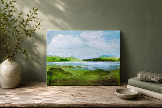 Original Ring of Kerry Landscape | Mixed Media Wood Panel