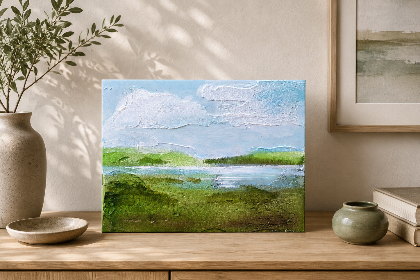 Original Ring of Kerry Landscape | Mixed Media Wood Panel